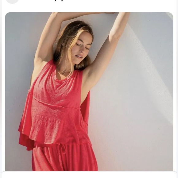 Free People Tops - NWT Free Movement by Free People great short top w/ beautiful material & color.